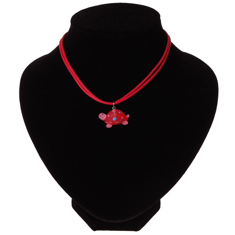 Kinderketting rood met schildpad