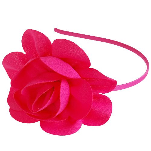 Diadeem bloem fuchsia - bloem 12 cm