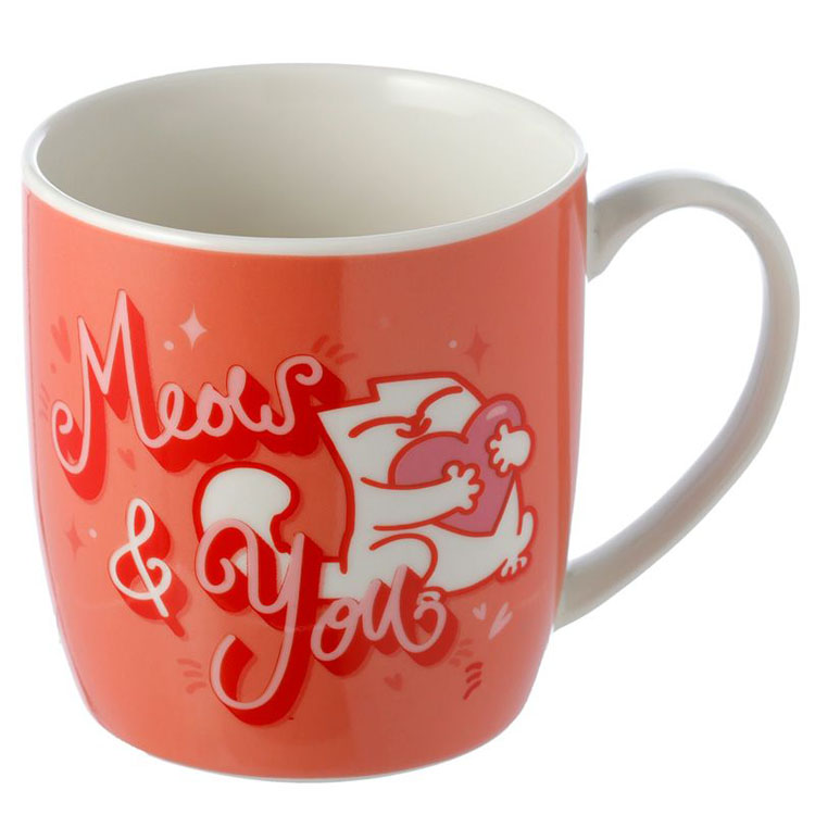 Beker Simon&apos;s Cat Meow & You - Rood - Porselein - 300ml