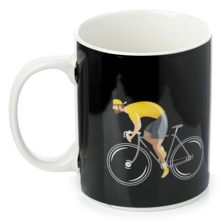 Mok wielrennen fietsen gele trui