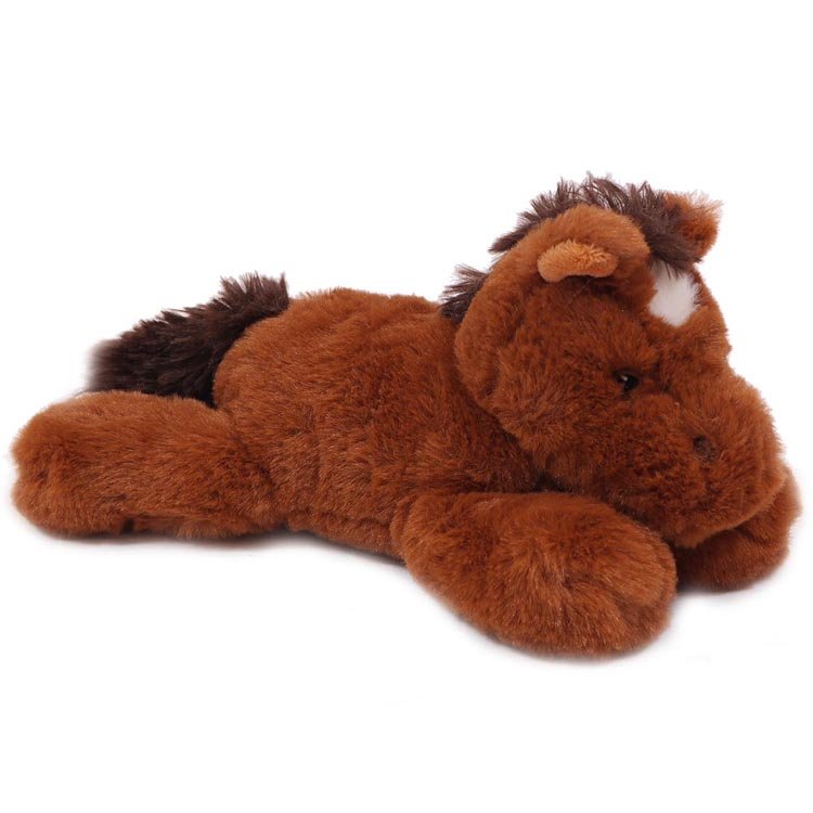 Eco Knuffel Paard liggend 23 cm