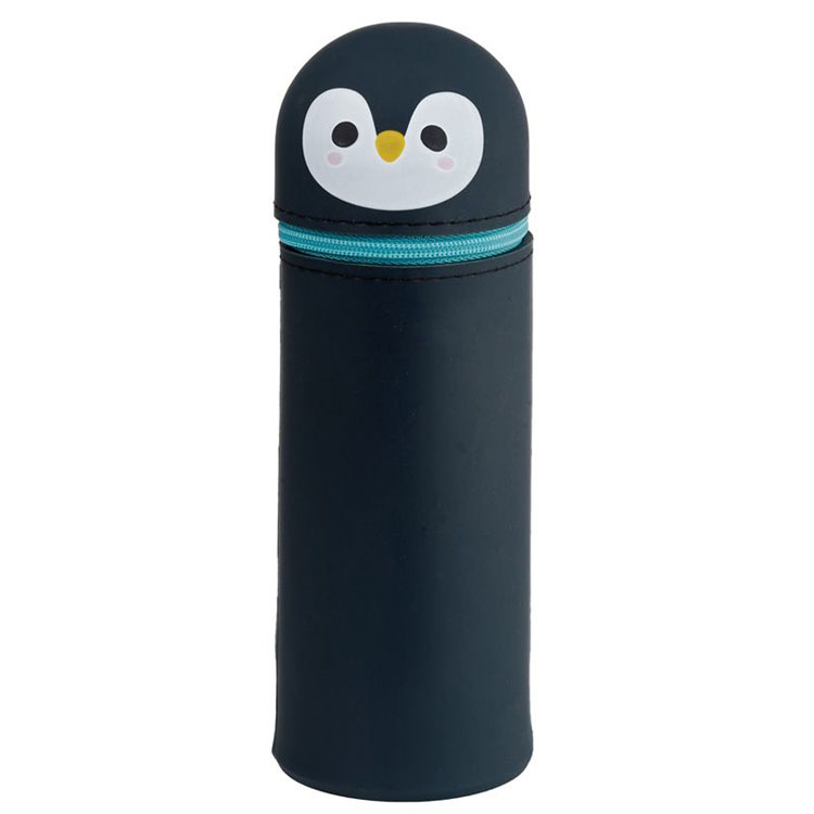 Potloodetui Adoramals Pinguin Staand Siliconen - 18x6x6cm (HxBxD)