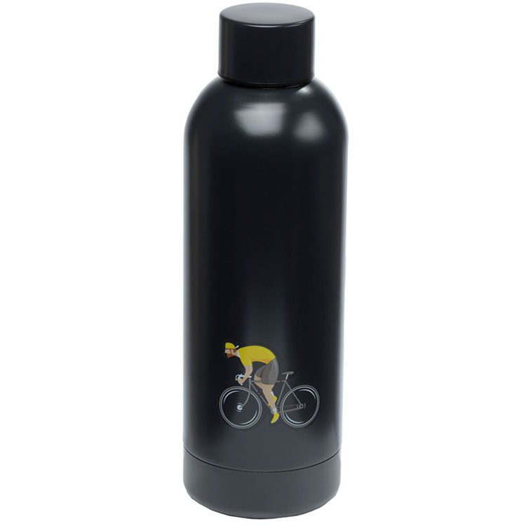 Thermosfles Cycle Works Wielrenner Heet & Koud RVS - Zwart - 530ml