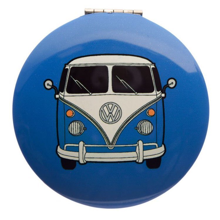 Volkswagen Busje Volkswagen T1 Compact Make-up Spiegeltje blauw 7cm