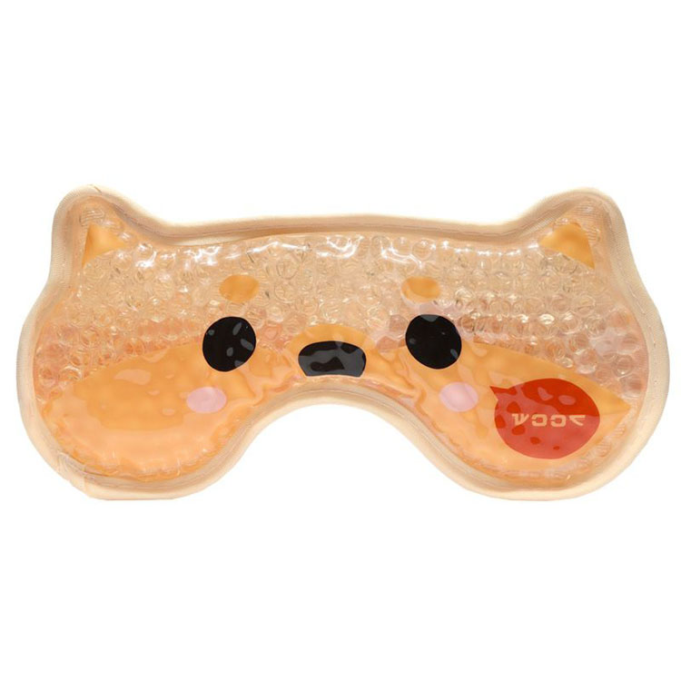 Oogmasker Adoramals Shiba Inu Pluche Rand Gel - 9x20cm