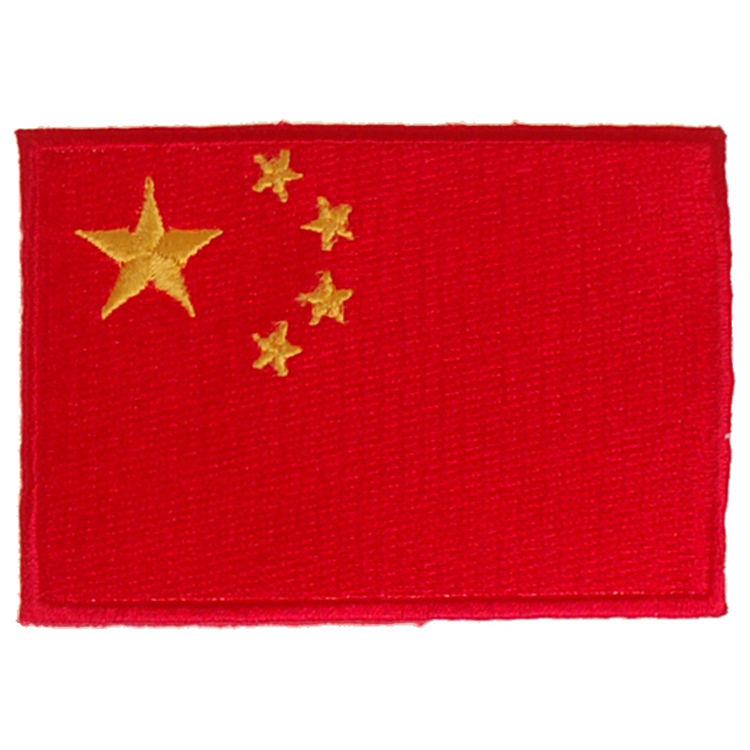 Strijkapplicatie 8x6cm vlag China