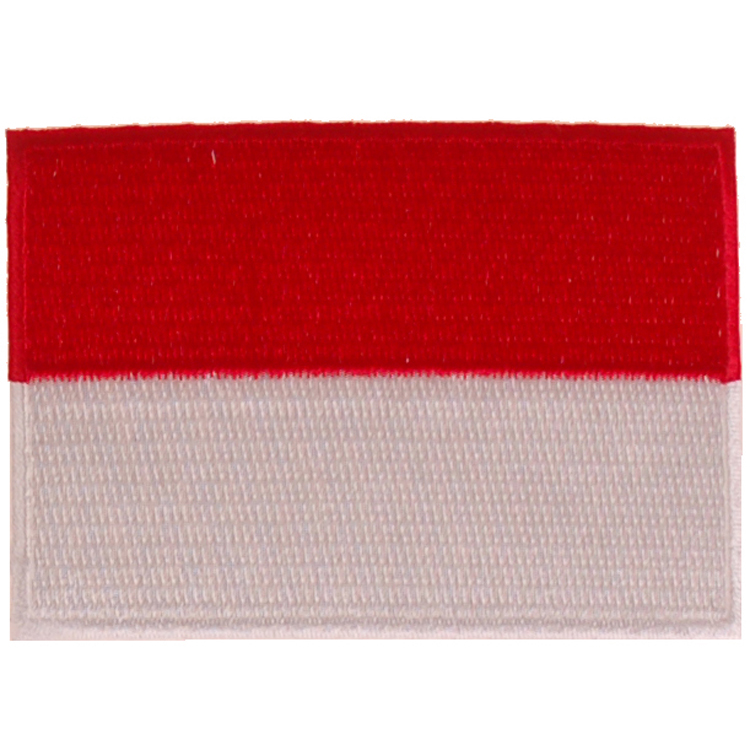 Strijkapplicatie 8x6cm vlag Indonesië