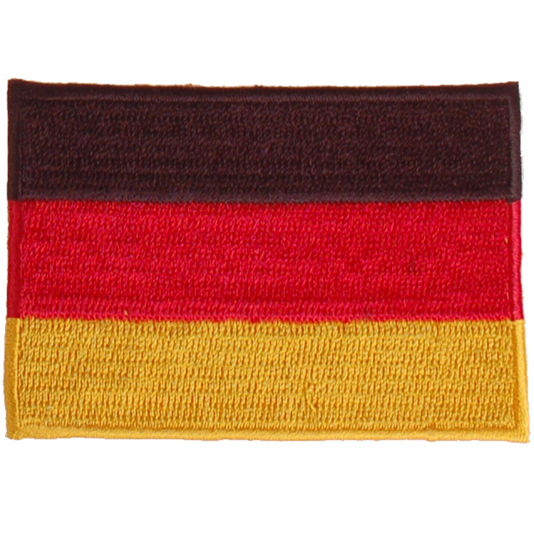 Strijkapplicatie 8x6cm vlag Duitsland