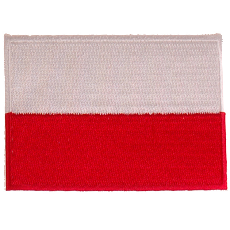 Strijkapplicatie 8x6cm vlag Polen