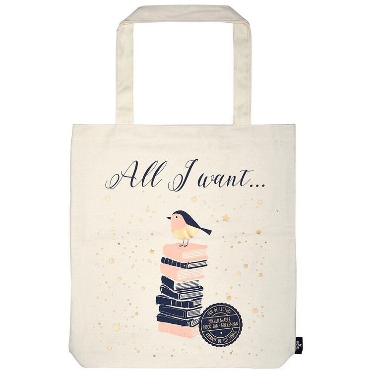 Tas - All I Want... - Biologisch Katoen - 39x42cm